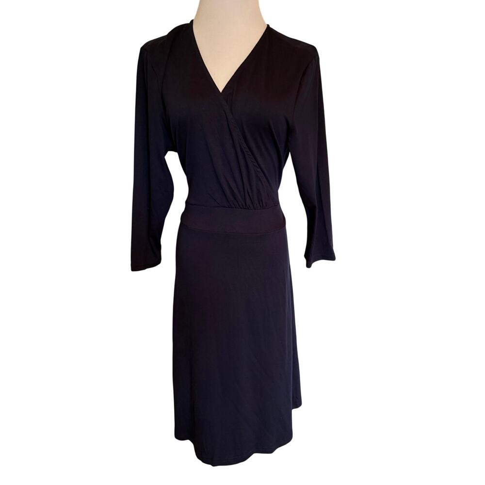 Dress NEW Navy blue  size XL women's faux wrap waist tie